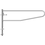 Swiveling gates | for casting in concrete, hot-dip galvanized | total width: 2500 mm | for padlock